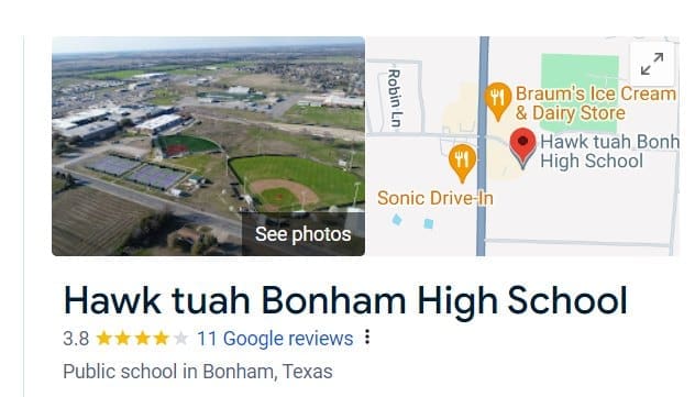Hawk Tuah Bonham High School