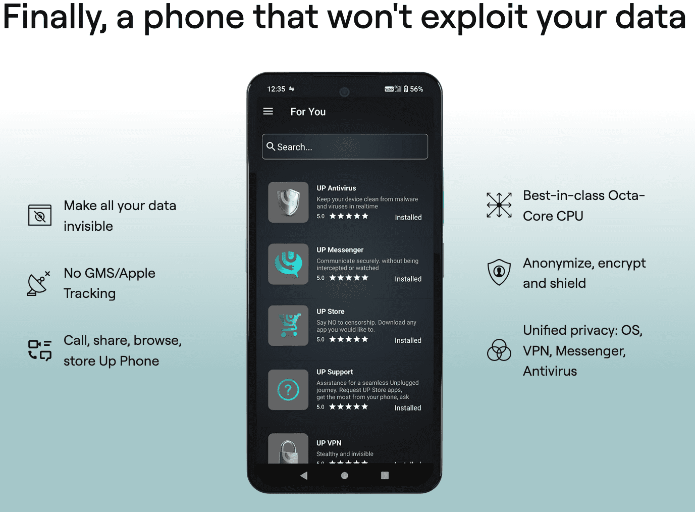 Unplugged phone