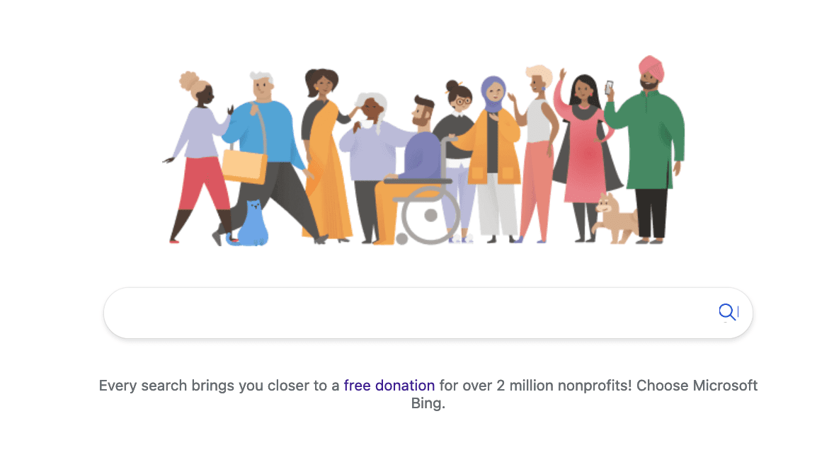 Bing looks like Google
