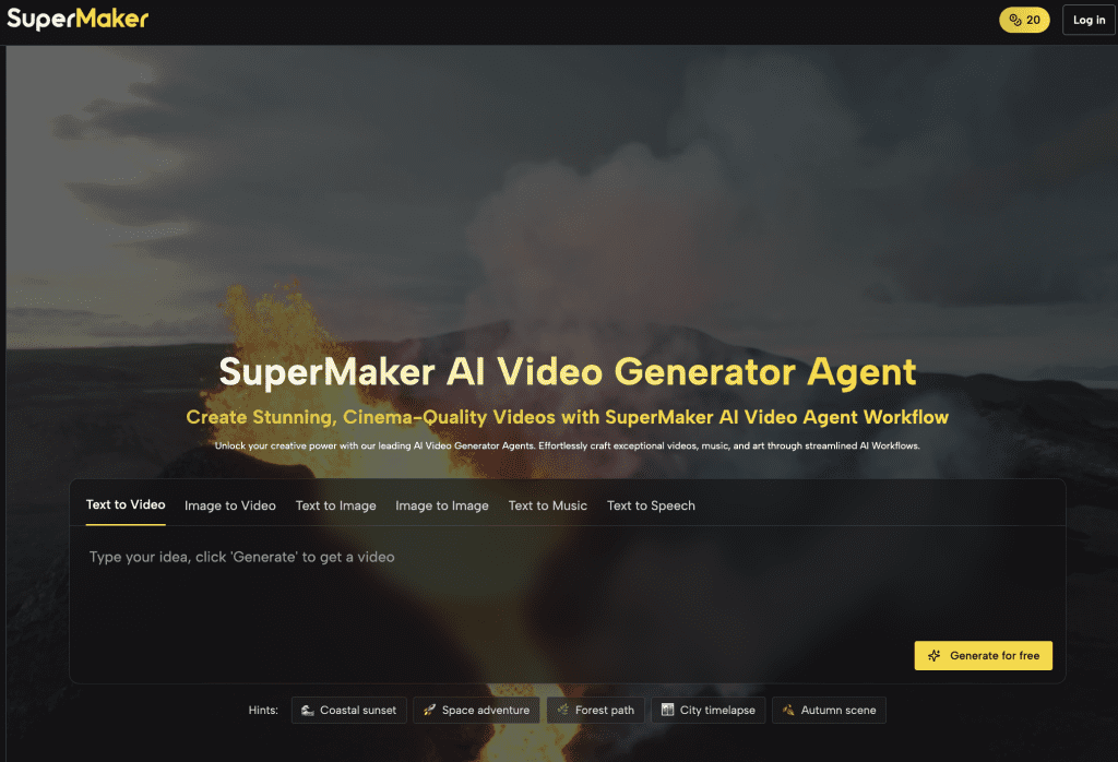 supermaker AI video generator