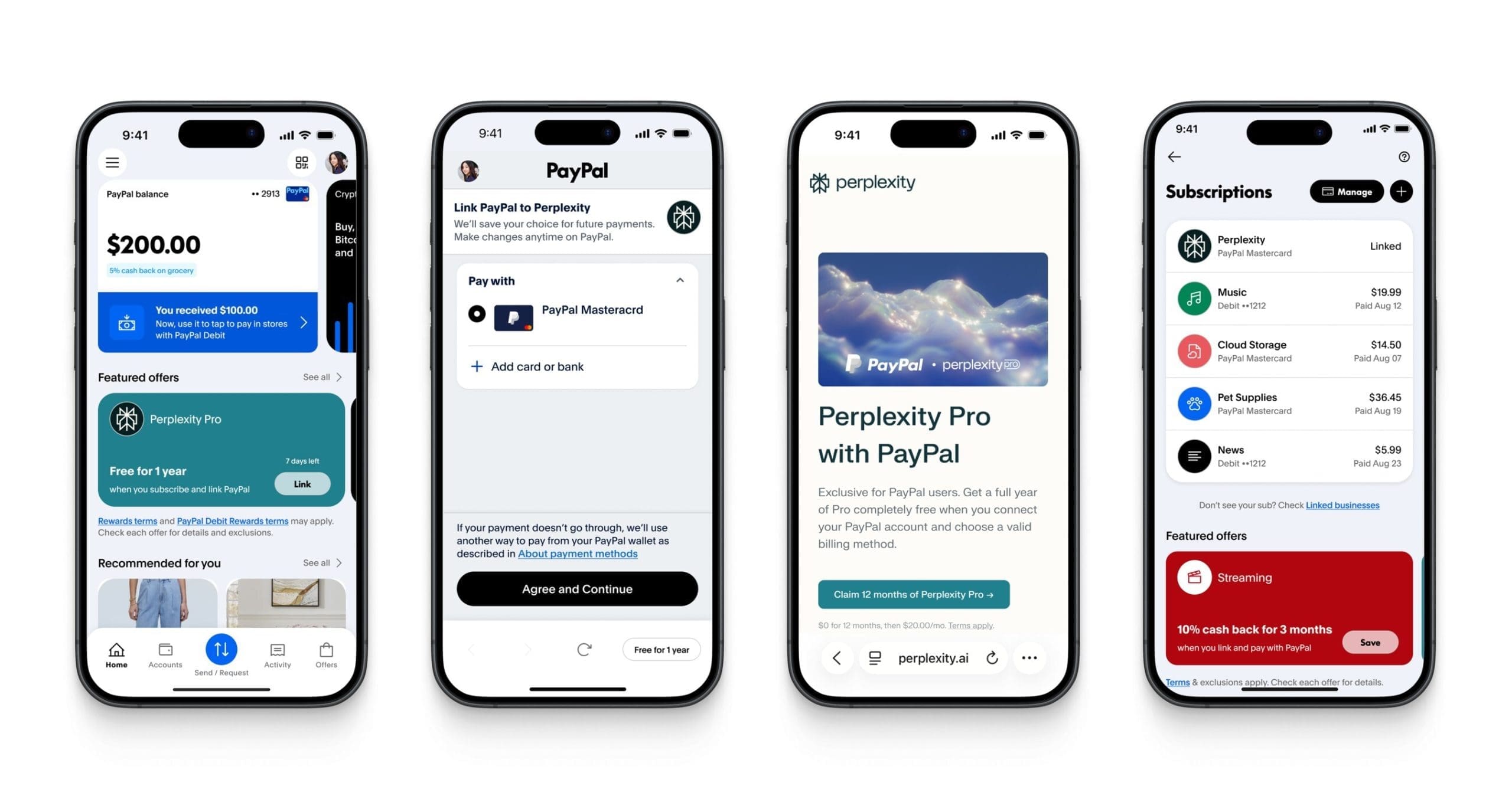 PayPal's new subscription hub, a single destination to easily view and manage recurring subscription payments.
