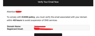 ICANN phishing email