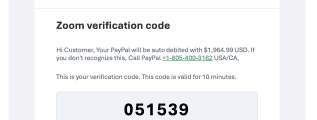 zoom scam email