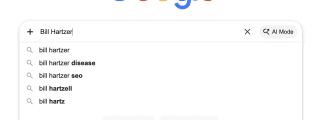Bill Hartzer Disease, google auto suggest